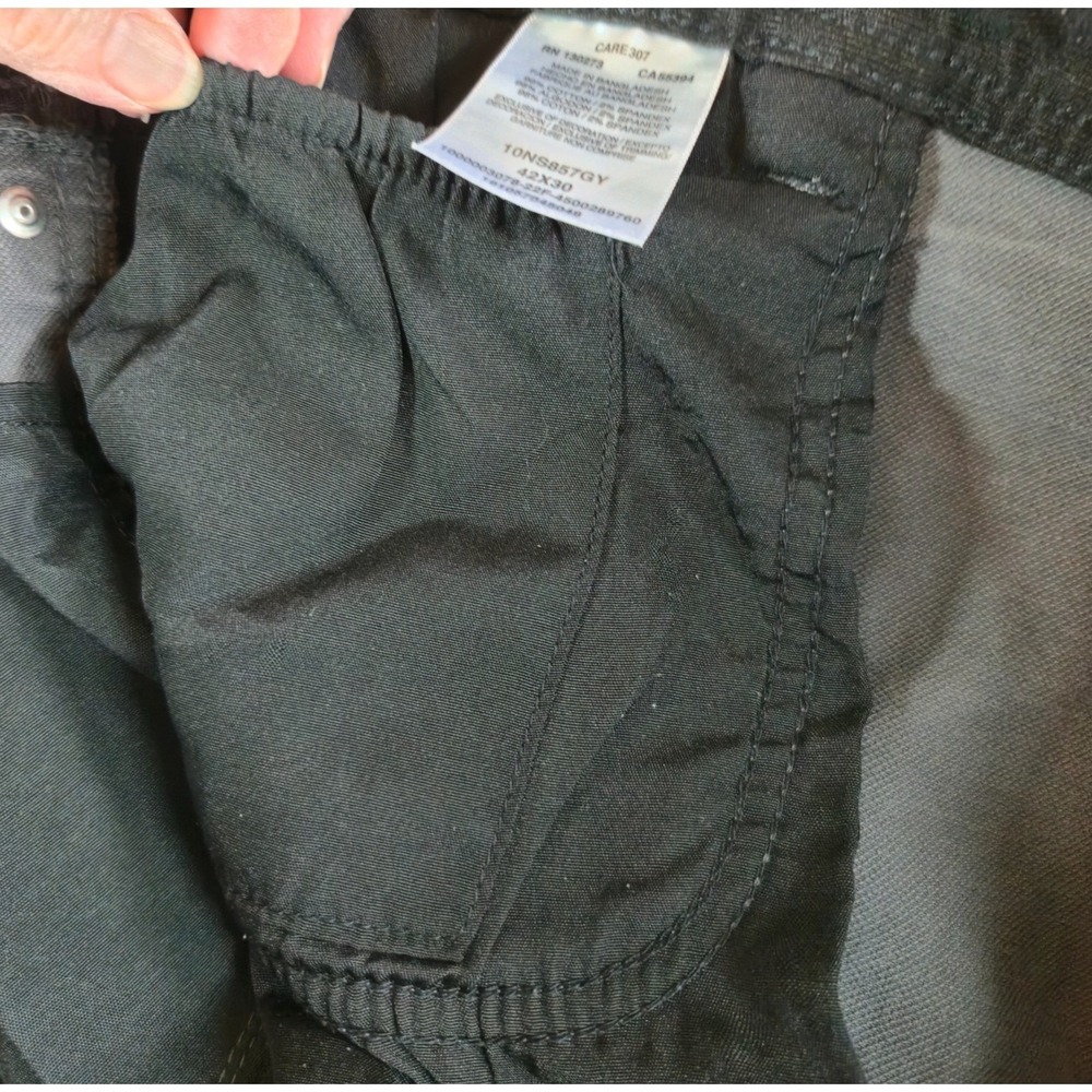 Wrangler ATG Jackson Utility Pants Mens 42x30 Gray Straight Leg Hiking Workwear - Picture 5 of 14